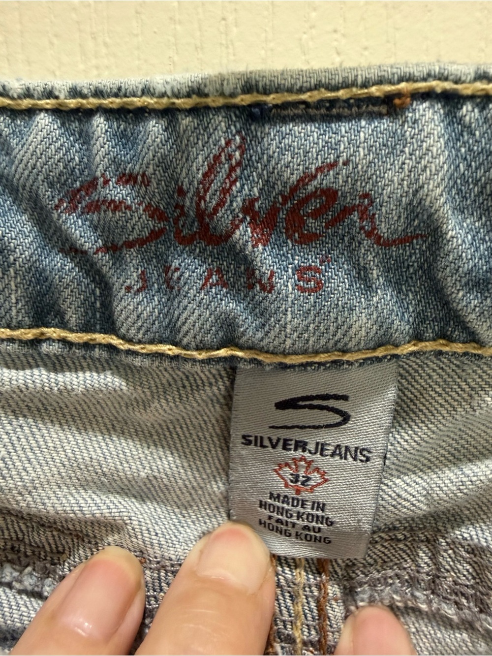 Women's Vintage Silver Jeans Bootcut with Signature Pocket Stitch Size 32/35 - Picture 9 of 16